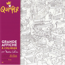 We love Quimper - Affiche à colorier